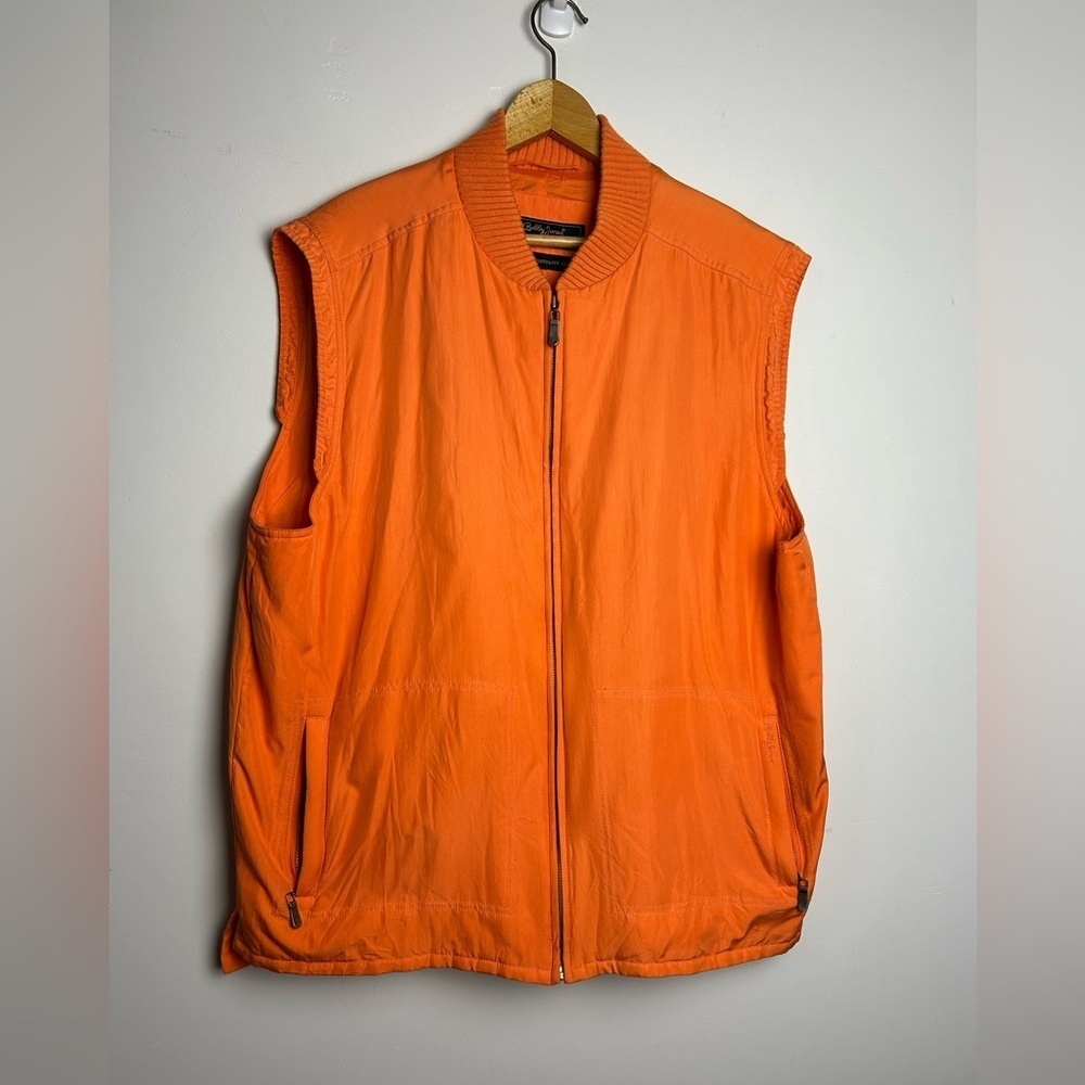 Bobby Jones Collection Men Vest Water Resistant 100% Silk Old Money  Sz XL